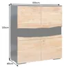 riess-ambiente Highboard GRAND ACACIA 100cm braun schwarz Produktbild-Vorschau 7