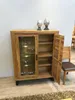 Vitrine Tina Highboard in Wildeiche geölt Teilmassiv Breite Produktbild-Vorschau 3