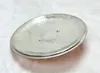 A silver-colored plate is shown on a white background. Produktbild-Vorschau