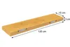 Eichenholz Regal aus Massivholz, 120x15x3 cm, Wandmontage, Produktbild-Vorschau 4