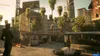 A street scene in a city with buildings, palm trees, a police car, and a person in uniform. Produktbild-Vorschau