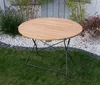 Klapptisch Holztisch Gartentisch Tisch, rund, Gestell Produktbild-Vorschau 2