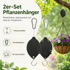 2er Pflanzenaufhängung mit Seilzug Pflanzenhaken 160cm Produktbild-Vorschau 5