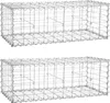 SONGMICS 2 x Gabione 100 x 30 x 30cm für Stützmauern Produktbild-Vorschau 1