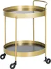 home24 Servierwagen - Keramik / Stahl - Marmor Braun Produktbild-Vorschau 1