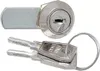 A product shot of a cabinet lock and two keys. Produktbild-Vorschau