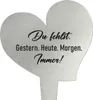 younikat Grabstecker aus Edelstahl I Grabschmuck Herz 17,8 Produktbild-Vorschau 1