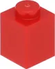 A single red LEGO brick is shown from a slightly elevated angle. Produktbild-Vorschau