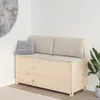 vidaXL Sitzbank 110x41x76,5 cm Massivholz Kiefer -  Produktbild-Vorschau 2