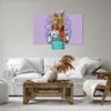Bild auf Leinwand - Leinwandbild - Katze Schal Illustration Produktbild-Vorschau 6