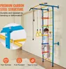 A child is climbing on a colorful indoor playground structure attached to a wall. Náhled obrázku produktu