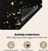 KitchenYeah© Herdabdeckplatte Goldene Flocken auf schwarzem Produktbild-Vorschau 4