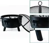 Braciere Relaxdays, Ø 64 cm, parascintille, attizzatoio, Anteprima dell’immagine prodotto 5