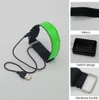 4PCS svietiace náramky USB Reflexné náramky pre vonkajšie Náhľad obrázku produktu 2