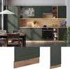 A kitchen scene with cabinets, a dining table, and close-up views of cabinet details. Náhled obrázku produktu
