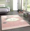 Teppich Kinderzimmer Kinderteppich Wolken rosa Größe - Produktbild-Vorschau 1