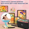 120+2 Brush Marker Set für Manga und Design - Hochwertige Produktbild-Vorschau 5