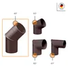 INEFA Fallrohrbogen 45 Grad, DN100 / 100mm, Dunkelbraun – Produktbild-Vorschau 3