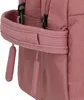 A close-up view of the handle and zipper pulls of a rose-colored toiletry bag. Náhled obrázku produktu