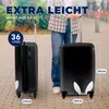 MuchoWow® Koffer Handgepäck Trolley Rollkoffer Kleine Produktbild-Vorschau 5