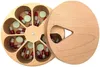 Holz Rund Pillendose Medikamentenbox Wochendispenser 7 Produktbild-Vorschau 2