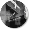 DEQOART Glasuhr Ø50 cm Zahlen 'Urbaner Glanz' Wanduhr Glas Produktbild-Vorschau 1
