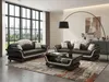 Modern Sofa Set 3-Sitzer 2-Sitzer Orange Weiß Wohnzimmer Produktbild-Vorschau 7