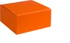 Geschenkbox aus offener Wellpappe, Geripptes Karton ORANGE, Produktbild-Vorschau 1