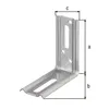 Alberts® Verstellwinkel 90° geprägt mit Langloch  70x70x30 Produktbild-Vorschau 2