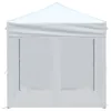 A white party tent with mesh sides, shown from the front. Náhled obrázku produktu