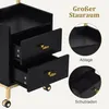 Rollwagen mit Rollen & 2 Schubladen, Servierwagen, Trolley Produktbild-Vorschau 6