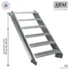 scala in acciaio a 6 gradini larghezza 60 cm altezza Anteprima dell’immagine prodotto 1