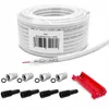 10m ARLI Koaxialkabel – max. 135 dB 5-fach geschirmt + 4x Produktbild-Vorschau 1