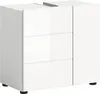 Vira meuble sous lavabo 2 portes blanc brillant, blanc. Voir les images du produit 1