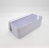A white cable management box with a lid, shown on a white background. Anteprima dell’immagine prodotto