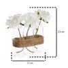 Komposition 3 künstliche rosen vase glas h24,5cm  - Produktbild-Vorschau 3