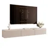 Meuble TV bas IDOHOME SELIA 200 cm, à rainures, avec Voir les images du produit 7