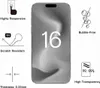 A graphic representation of a phone screen protector with feature callouts. Produktbild-Vorschau