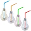 4er Set LED RGB Partyglas Birne mit Deckel und Strohhalm Produktbild-Vorschau 1