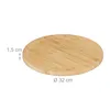 Piatto da pizza Relaxdays, bambù naturale, Ø 32 cm, vassoio Anteprima dell’immagine prodotto 4
