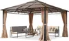 Gartenpavillon 4x4 m wasserdicht ALU Deluxe Pavillon mit 4 Produktbild-Vorschau 1