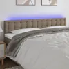 LED Kopfteil Taupe 160x5x78/88 cm Stoff , Kopfteile Design Produktbild-Vorschau 1