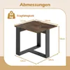 COSTWAY Beistelltisch, quadratischer Sofatisch mit Produktbild-Vorschau 3