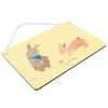 Mr. & Mrs. Panda Schild Hasen Muschel DIN A4 - Gelb Pastell Produktbild-Vorschau 2