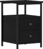 vidaXL Stolik nocny o wyglądzie czarnego dębu 34x35,5x50 cm Podgląd zdjęcia produktu 2