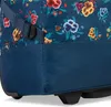 Close-up of a rolling shopping bag with a floral pattern. Produktbild-Vorschau