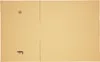 A flat, unfolded cardboard box with some markings. Produktbild-Vorschau