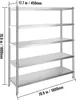 SucceBuy Étagère de stockage à 5 niveaux, étagère robuste Voir les images du produit 8