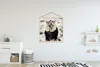 MuchoWow® Textilposter Wilde Tiere - Löwe - Schwarz 120x120 Produktbild-Vorschau 2