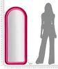 FURNLUX Lustro ścienne Cloe Pink 60cm / Kolor główny: Podgląd zdjęcia produktu 6